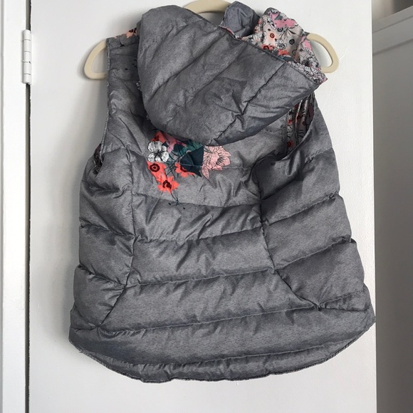 Anthropologie reversible floral puffer vest - Picture 4 of 5